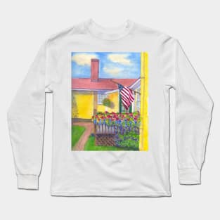 Wentworth Coolidge Mansion Back Stoop Long Sleeve T-Shirt